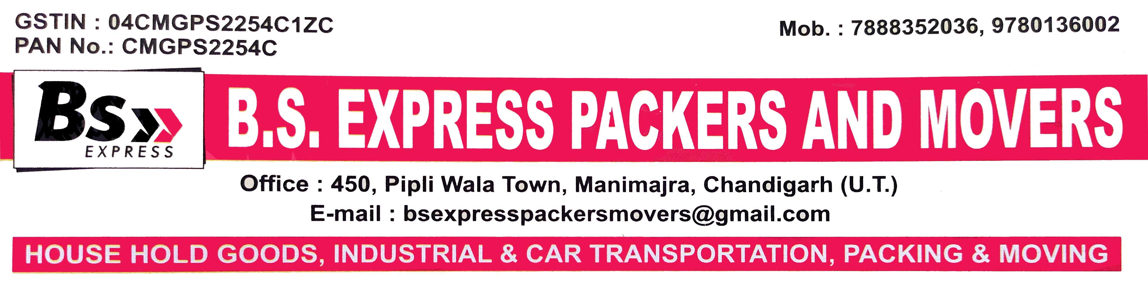 B. S. Express Packers And Movers - Mani Majra - Chandigarh Image