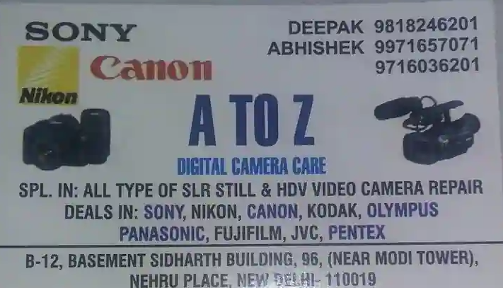 A To Z Digital Camera Care - Nehru Place - Delhi Image