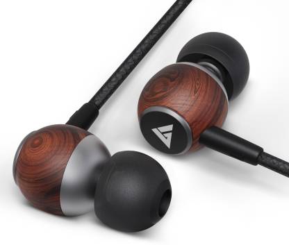 Boult Audio BassBuds Oak Pure Wood Wired Headset Image