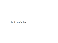 Puri Hotels - Puri
