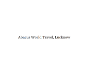 Abacus World Travel - Lucknow 