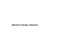 Abirami Travels - Chennai