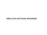 Aditya Tours and Travels - Ahmedabad