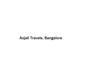Anjali Travels - Bangalore