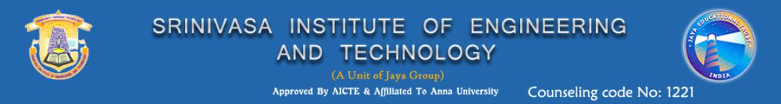 Srinivasa Institute of Engineering and Technology - Chennai