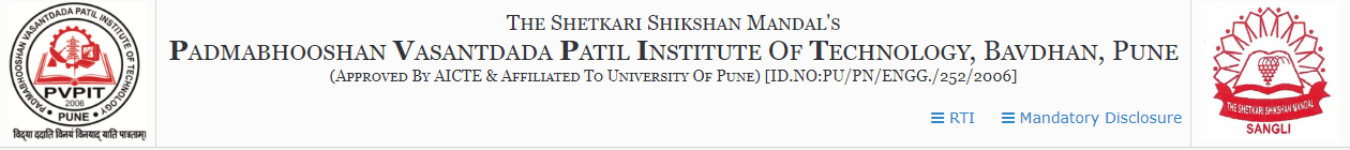 Padmabhooshan Vasantdada Patil Institute of Technology - Pune