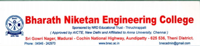 Bharath Niketan Engineering - Theni
