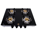 Chef Pro Classic CGS 704 Glass Cook Top with 4 Burner Gas Stove