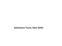 Adventure Tours - New Delhi