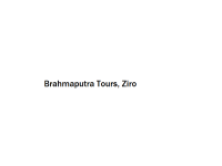 Brahmaputra Tours - Ziro