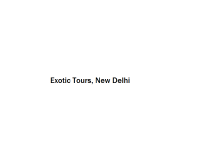 Exotic Tours - New Delhi