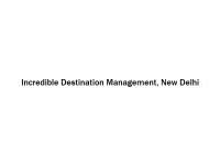 Incredible Destination Management - New Delhi