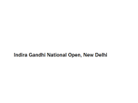 Indira Gandhi National Open - New Delhi