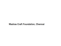 Madras Craft Foundation - Chennai
