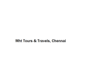 Mht Tours & Travels - Chennai
