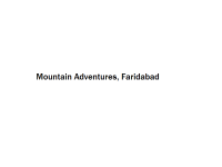 Mountain Adventures - Faridabad