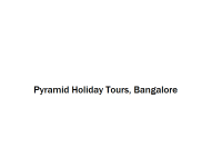 Pyramid Holiday Tours - Bangalore