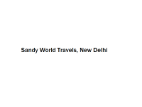 Sandy World Travels - New Delhi