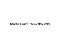 Saptam Luxury Travels - New Delhi