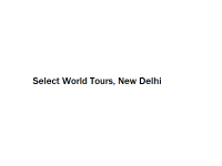 Select World Tours - New Delhi