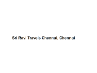 Sri Ravi Travels Chennai - Chennai