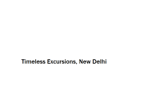 Timeless Excursions - New Delhi