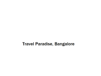 Travel Paradise - Bangalore