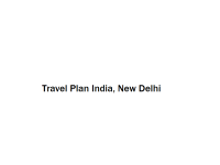 Travel Plan India - New Delhi