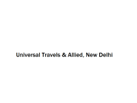 Universal Travels & Allied - New Delhi