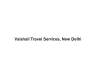 Vaishali Travel Services - New Delhi