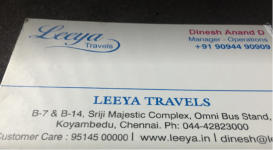 Leeya Travels - Chennai