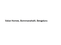 Value Homes - Bommanahalli - Bengaluru