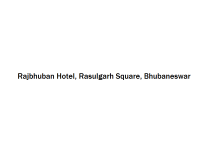 Rajbhuban Hotel - Rasulgarh Square - Bhubaneswar