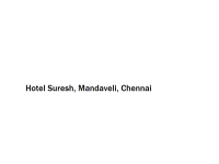 Hotel Suresh - Mandaveli - Chennai