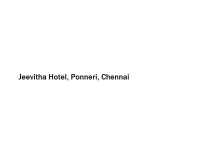 Jeevitha Hotel - Ponneri - Chennai