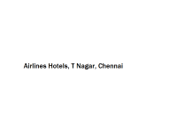 Airlines Hotels - T Nagar - Chennai
