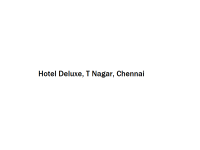 Hotel Deluxe - T Nagar - Chennai
