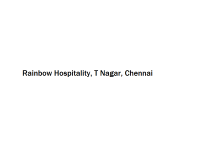 Rainbow Hospitality - T Nagar - Chennai