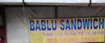 Bablu Sandwich - Manik Bagh Road - Indore