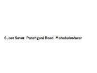 Super Saver - Panchgani Road - Mahabaleshwar