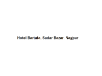 Hotel Bartafa - Sadar Bazar - Nagpur