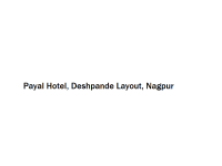 Payal Hotel - Deshpande Layout - Nagpur