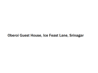 Oberoi Guest House - Ice Feast Lane - Srinagar