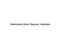 Dabhoiwala Hotel - Raopura - Vadodara