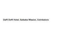 Daffi Doffi Hotel - Saibaba Mission - Coimbatore