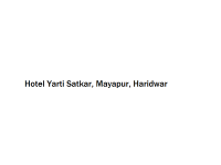 Hotel Yarti Satkar - Mayapur - Haridwar