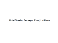 Hotel Sheeba - Ferozepur Road - Ludhiana