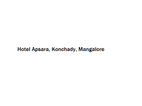 Hotel Apsara - Konchady - Mangalore