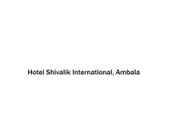 Hotel Shivalik International - Ambala