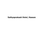 Sathyaprakash Hotel - Hassan